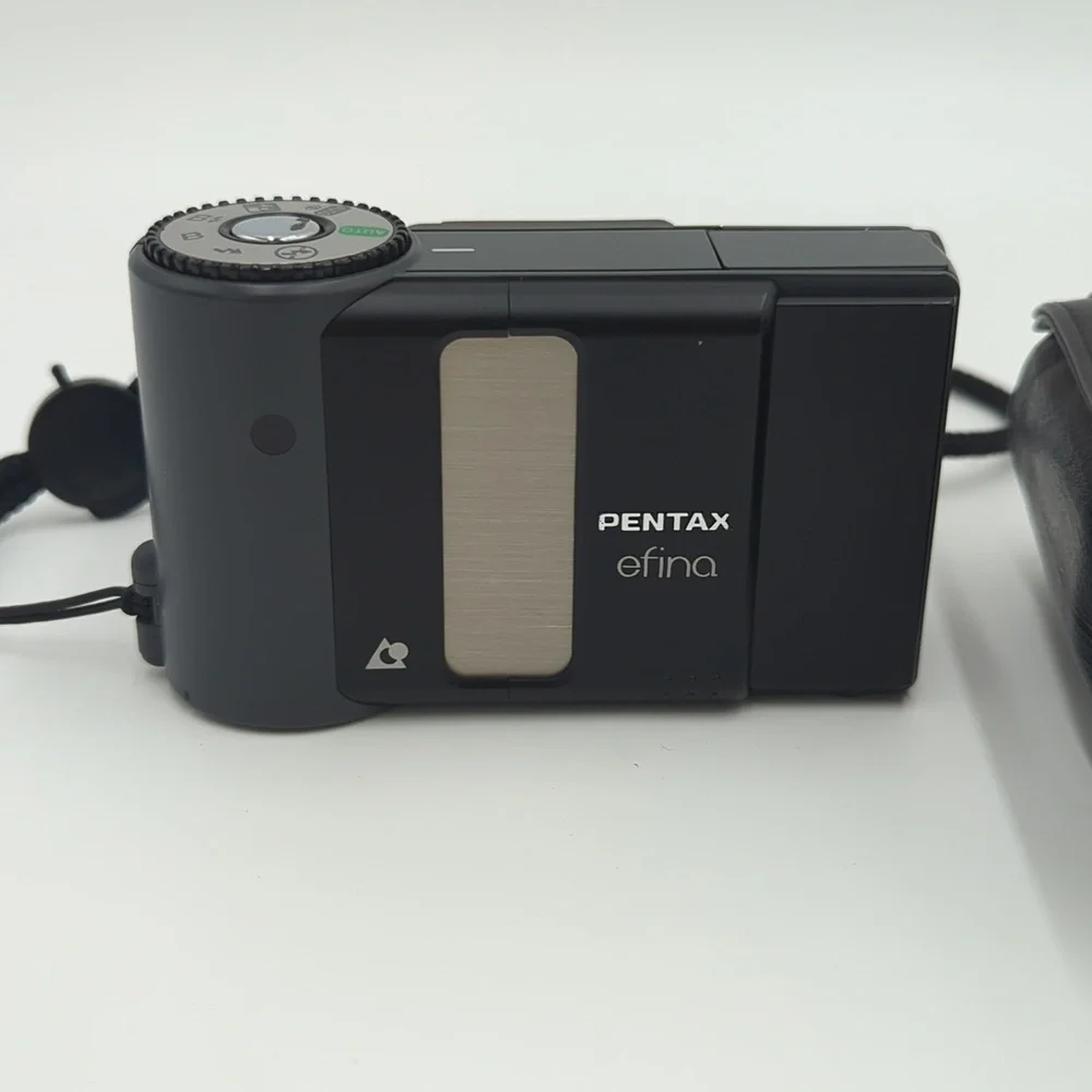 Pentax Efina APS Film Camera Vintage Black Compact Point & Shoot Retro Y2K